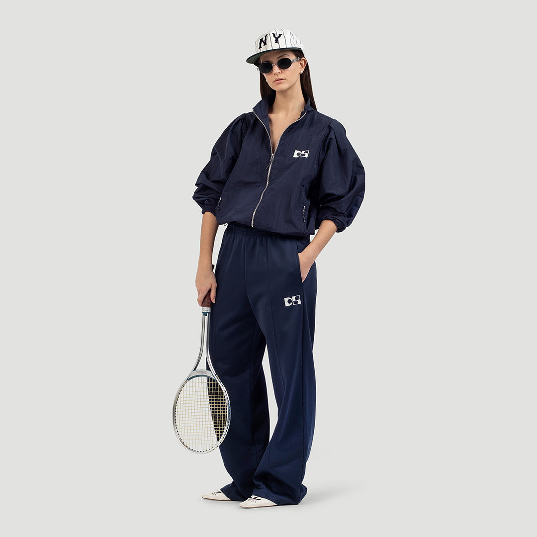 Wide-leg trackpants