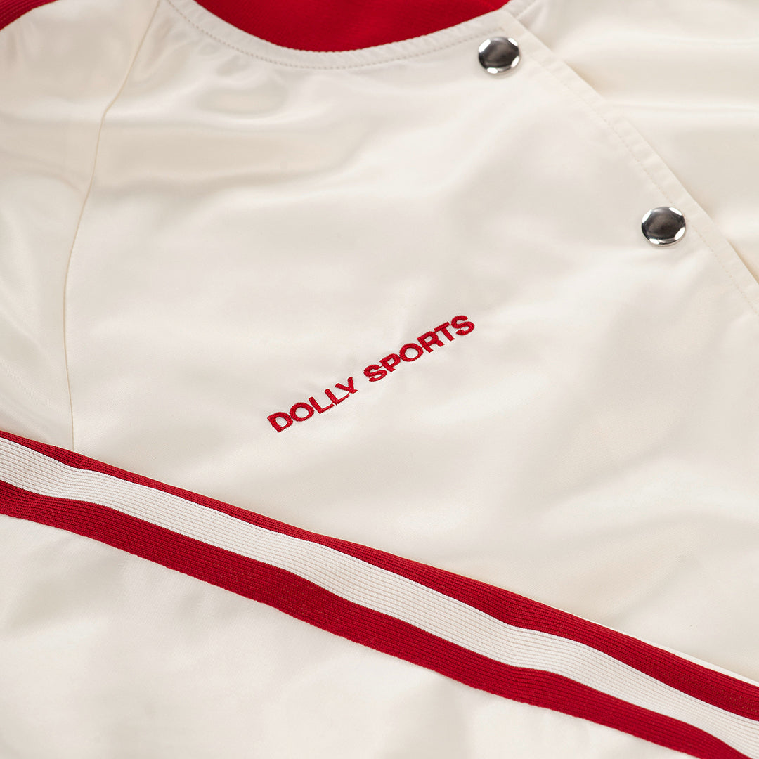 Satin baseball jacket
