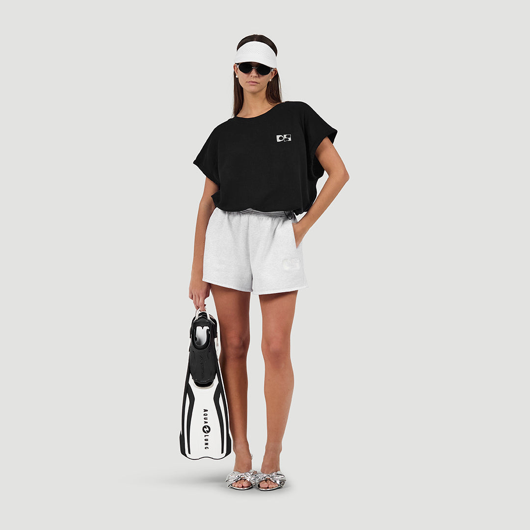 Loose fit cropped tee