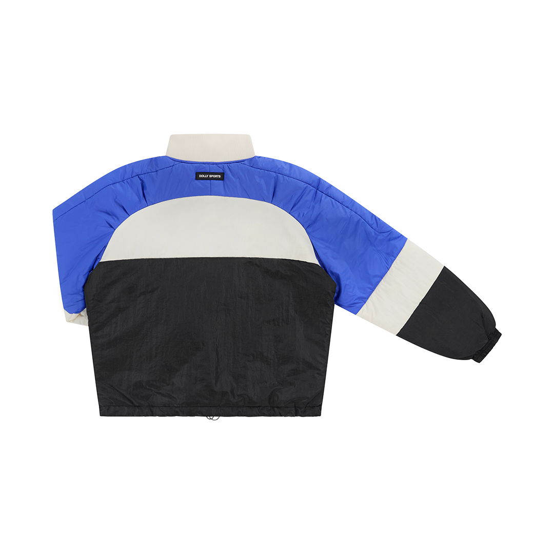 Padded colourblock anorak