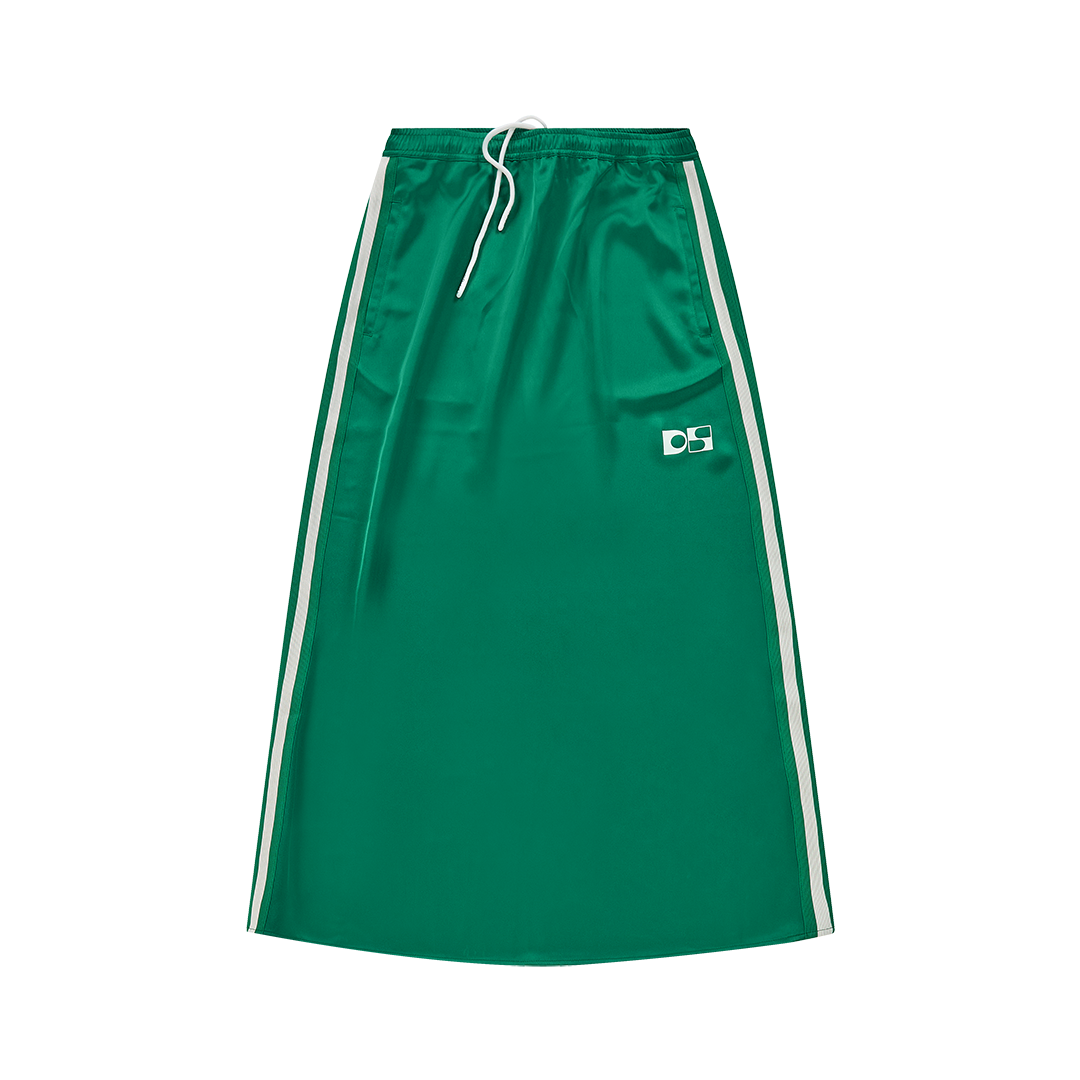 Satin long skirt