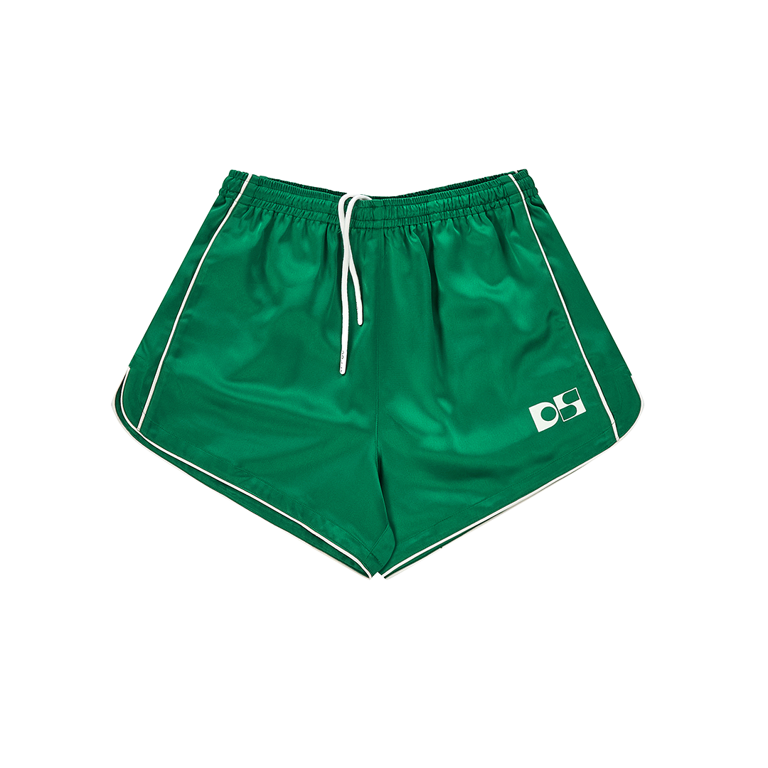 Satin running shorts
