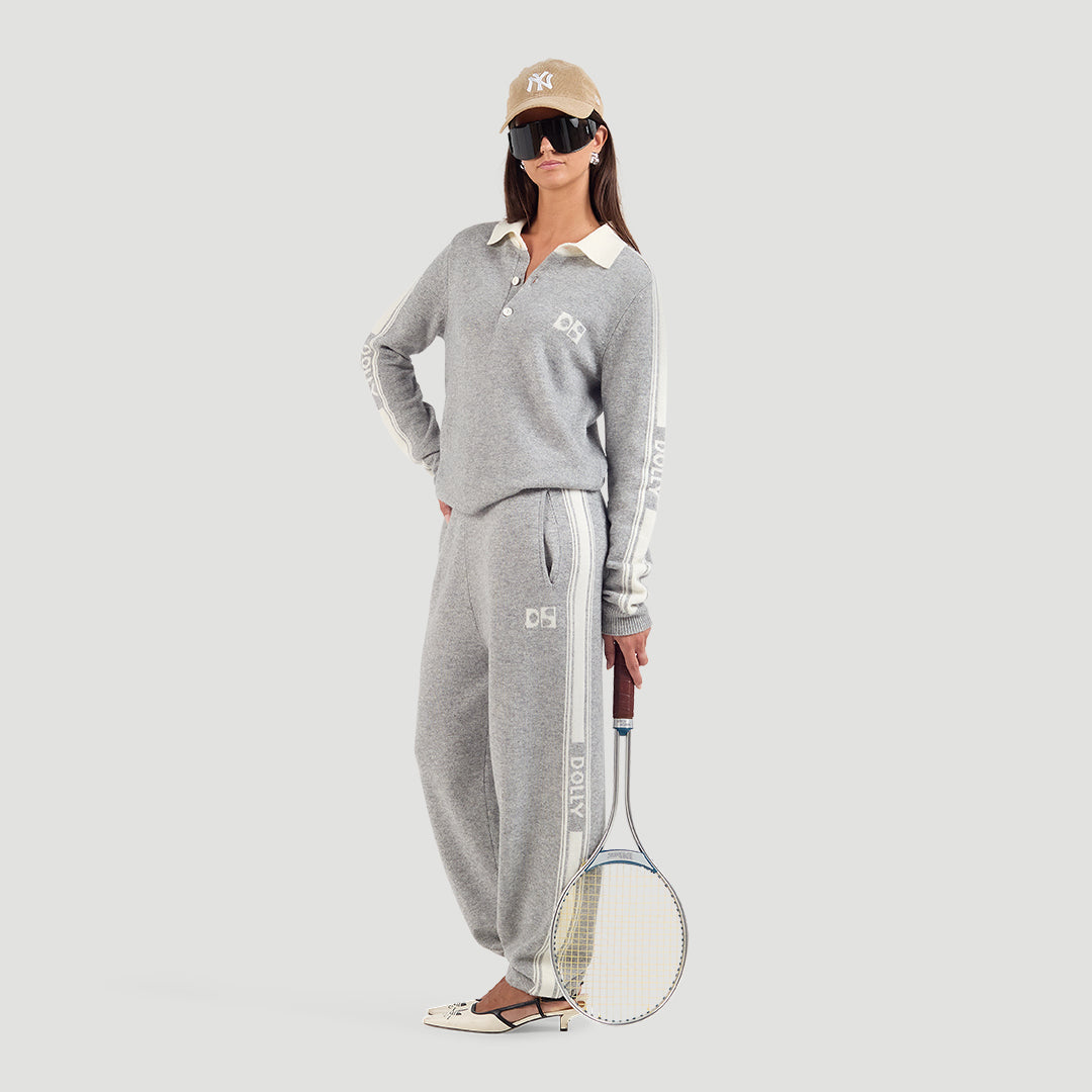 Team Dolly striped trackpants woolblend
