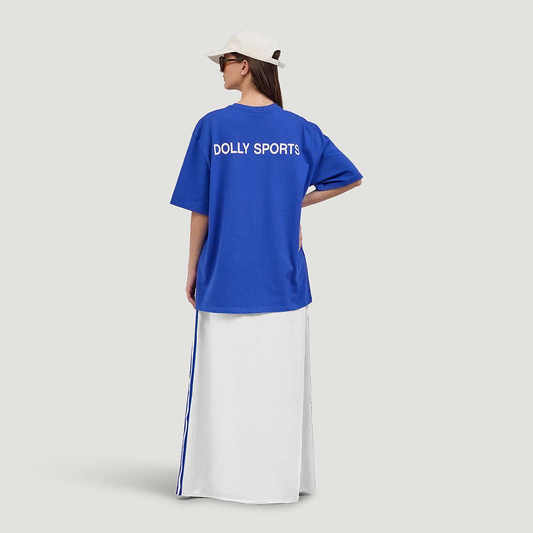 Satin long skirt
