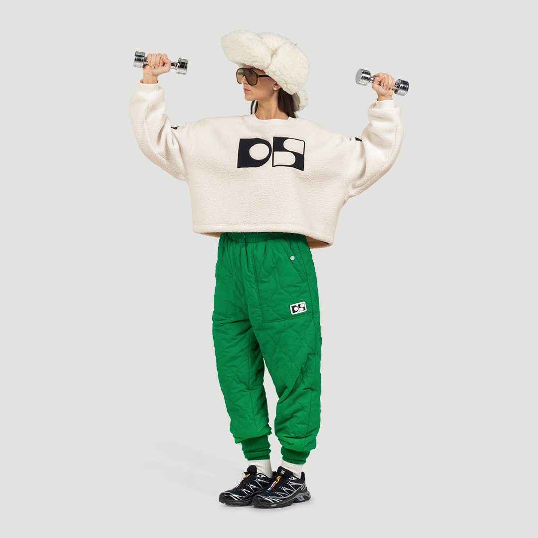 Cropped Fleece sweater