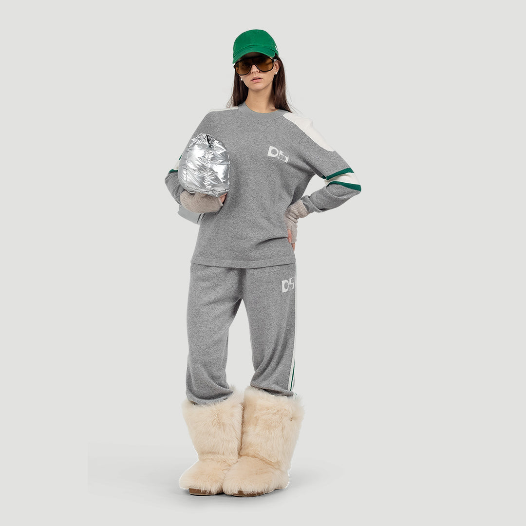 Baseball sweater cashmere