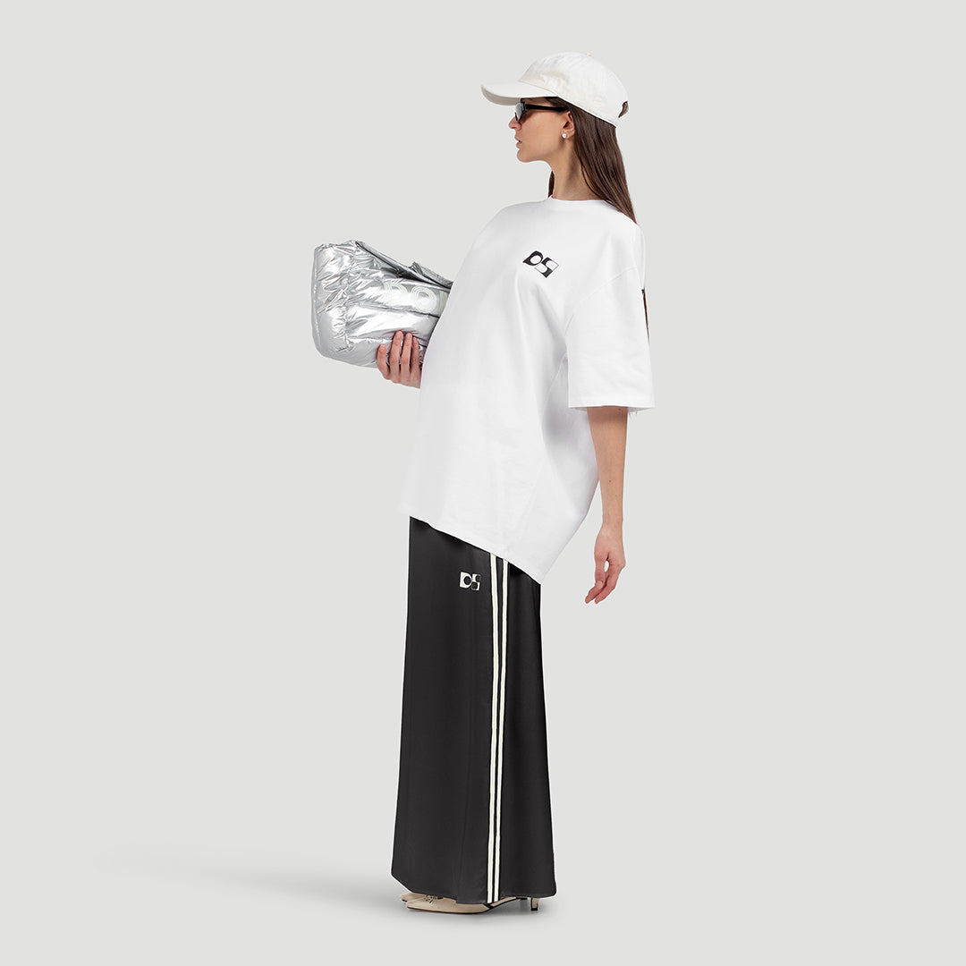 Satin long skirt