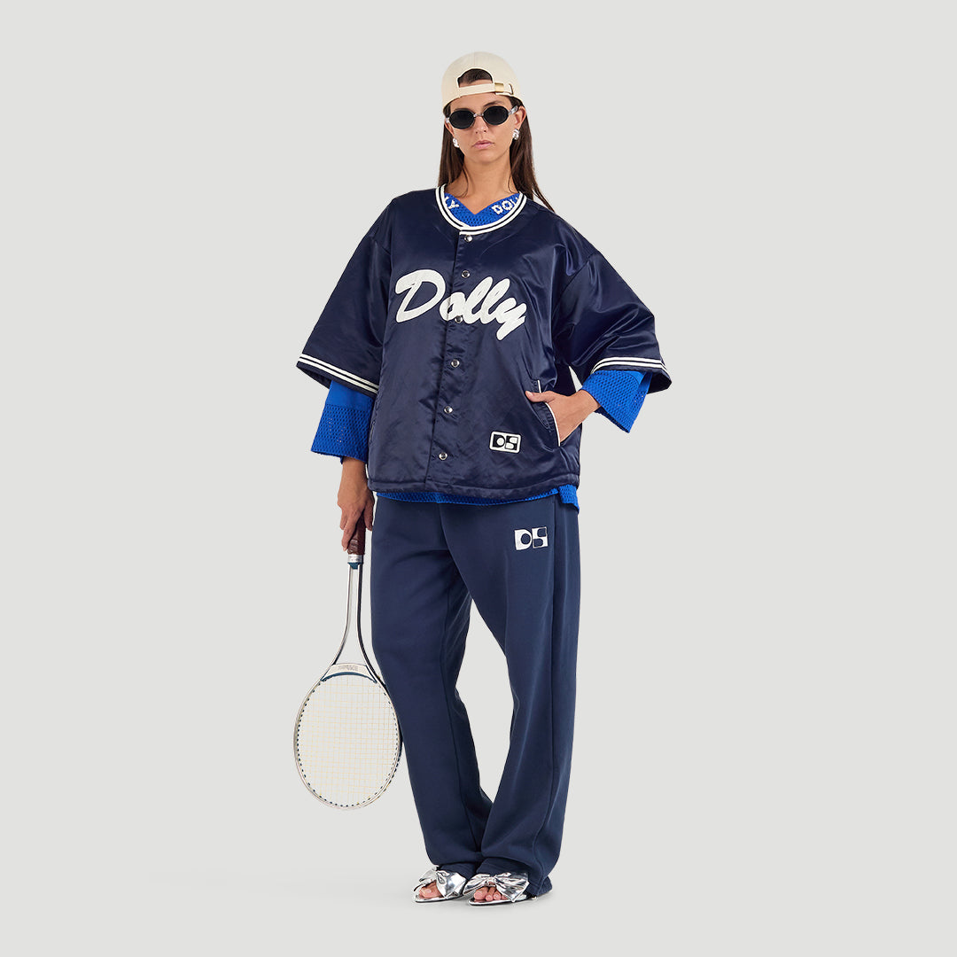 Dolly padded baseball jacket