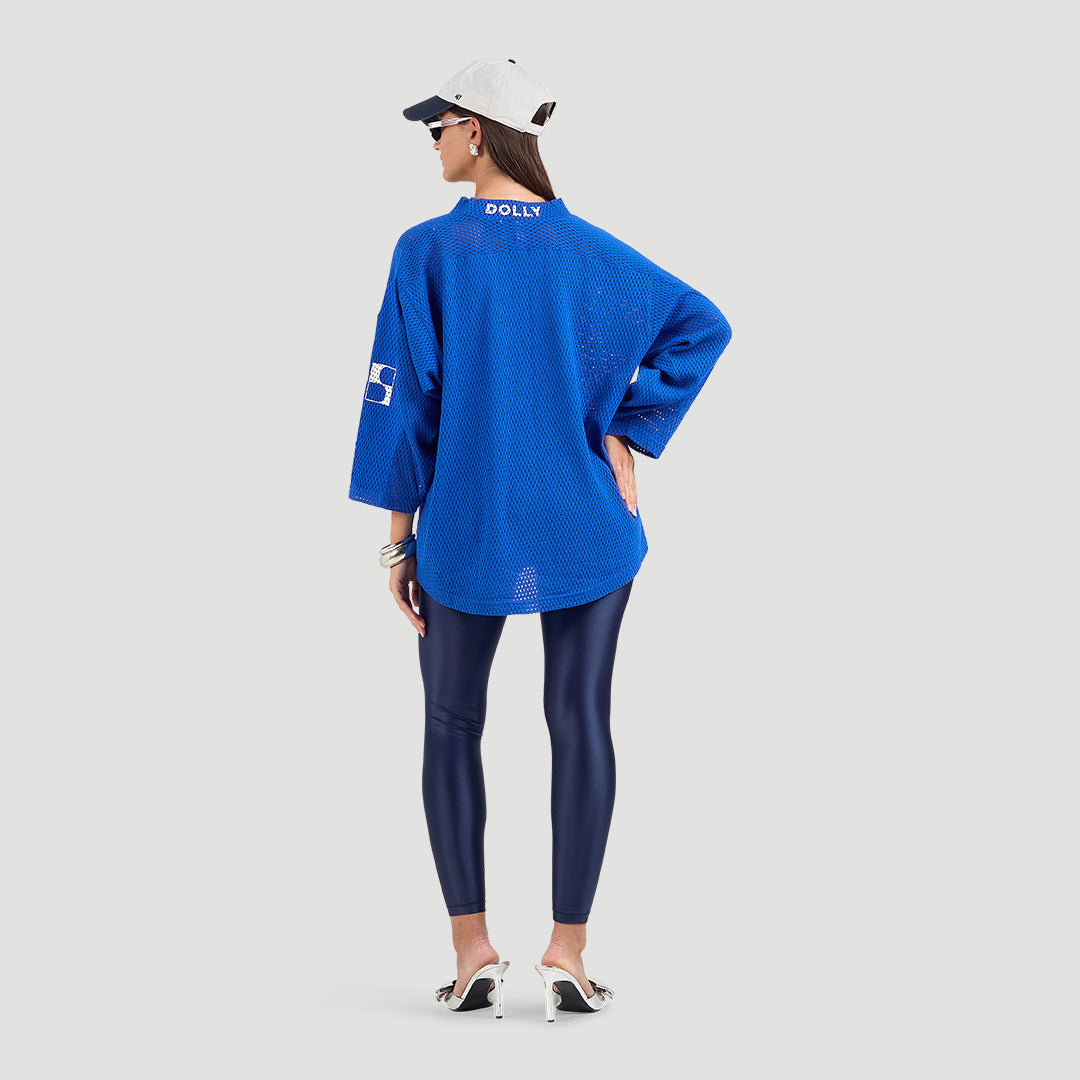 Cotton mesh hockey tee