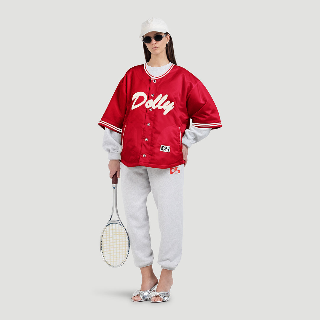 Dolly padded baseball jacket