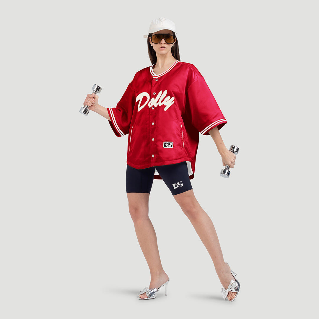 Dolly padded baseball jacket