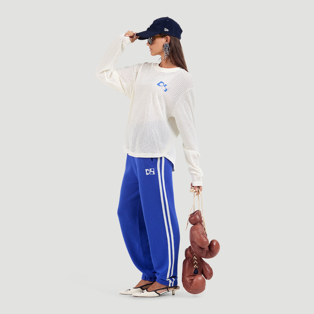Cotton mesh longsleeve