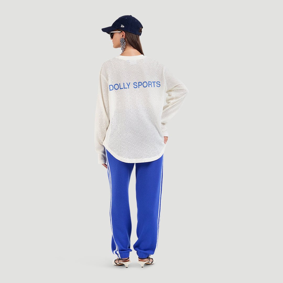 Cotton mesh longsleeve