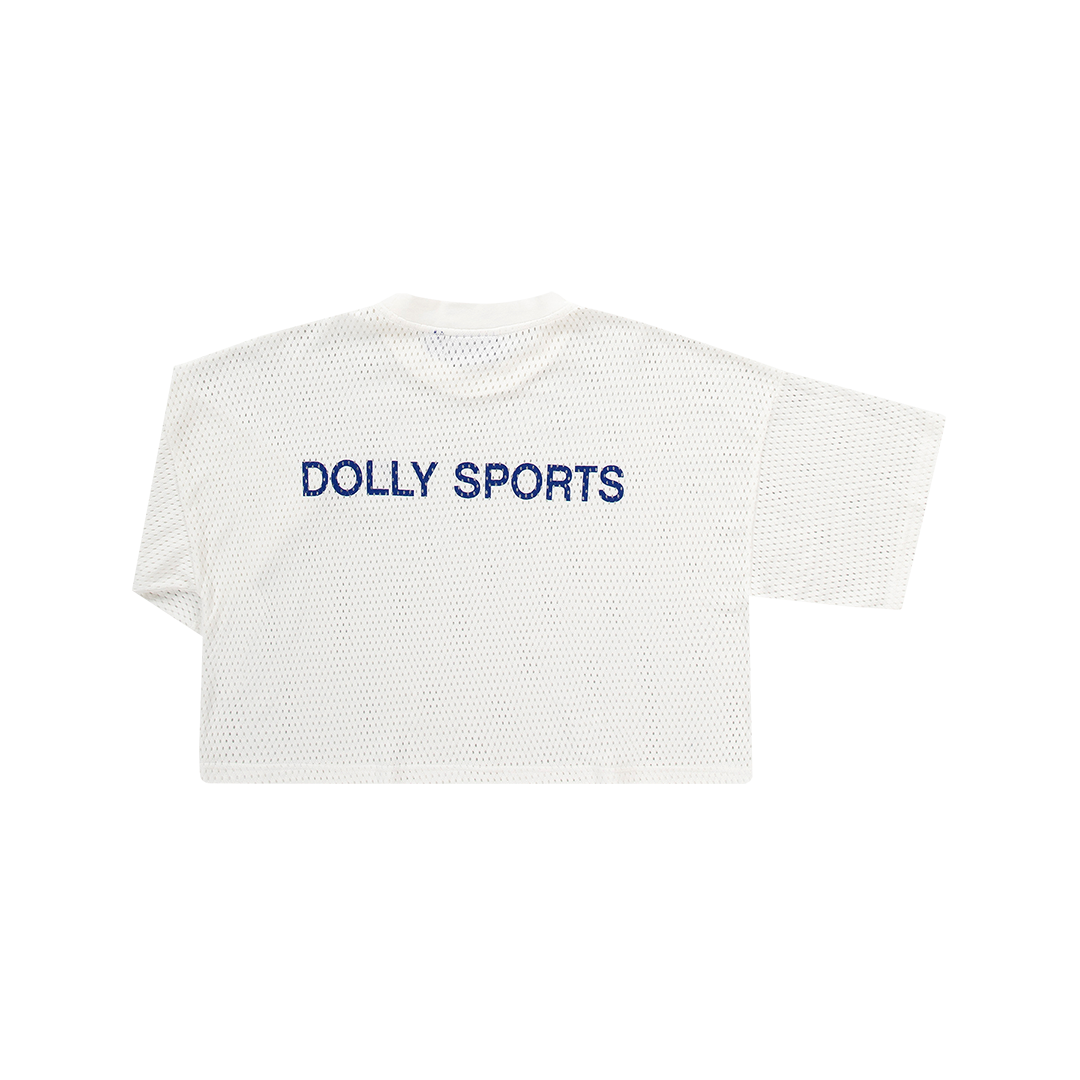 Cotton mesh loose tee