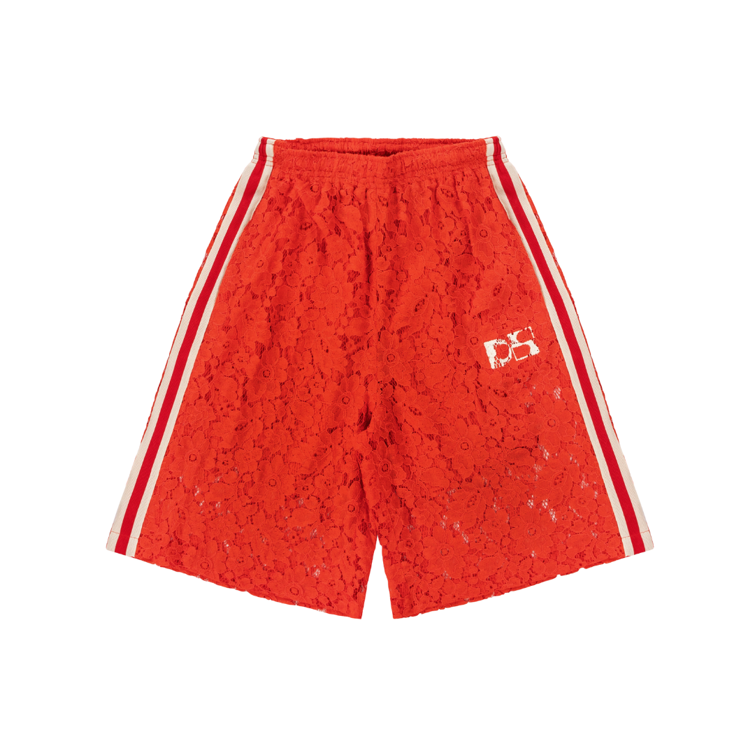 Lace oversized shorts