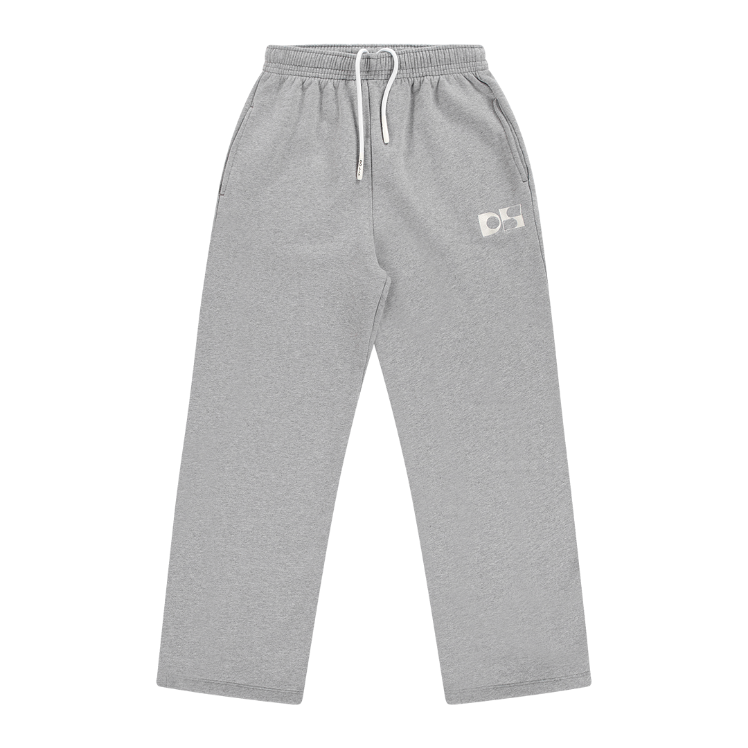 Wide-leg trackpants heavyweight cotton