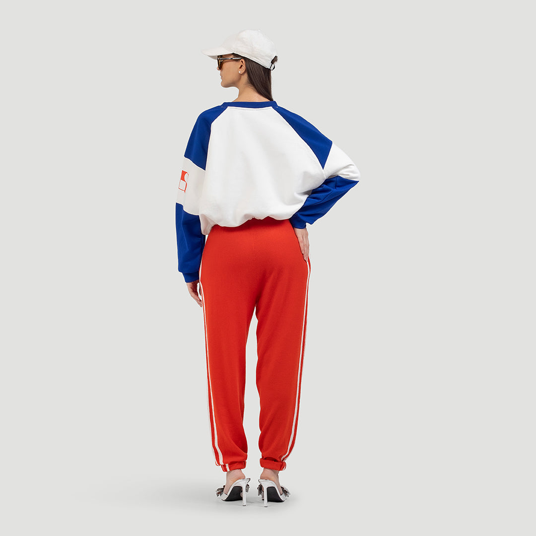Colourblock Cropped Sweater
