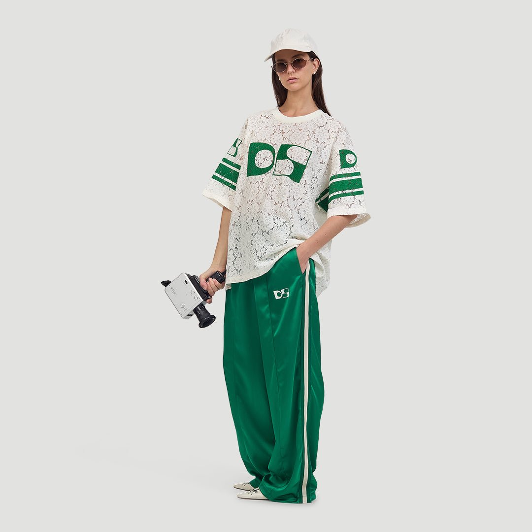 Lace football tee