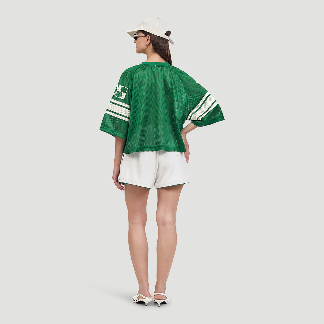 Loose mesh tee