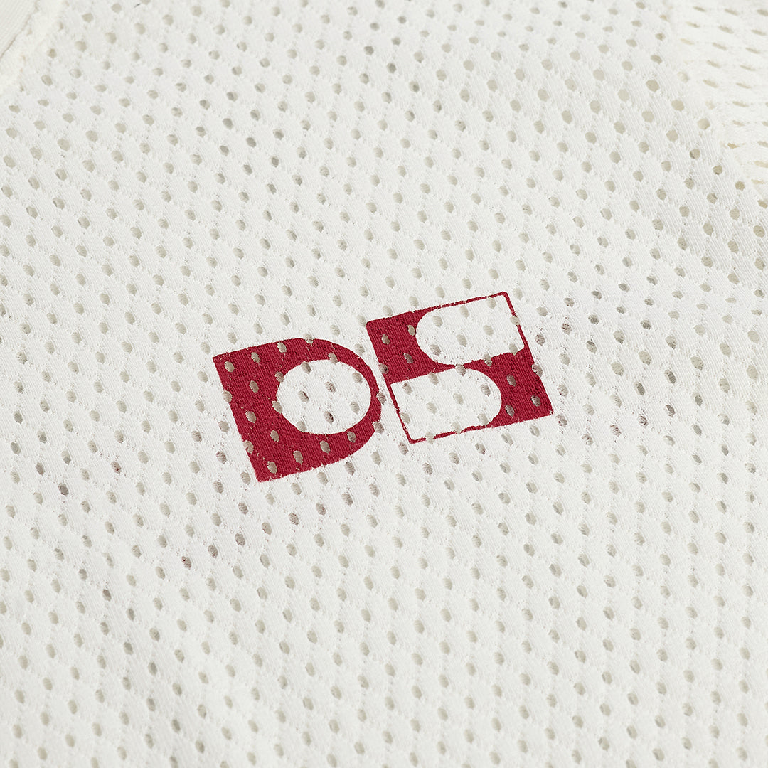Cotton mesh longsleeve