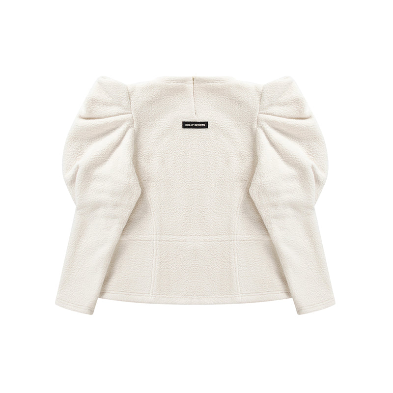 Puff fleece sweater