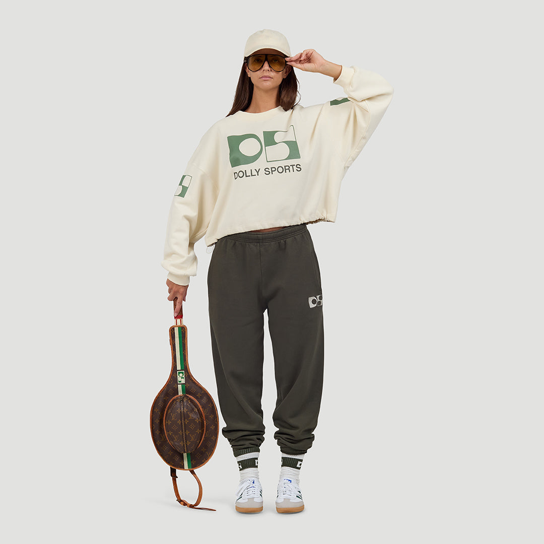 Baseball cropped sweater