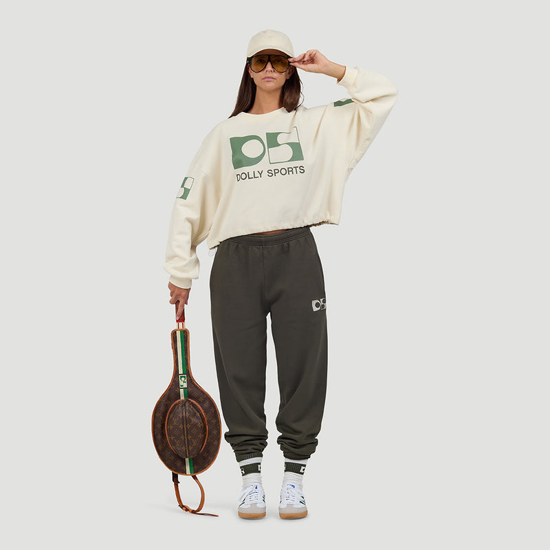 Baseball cropped sweater