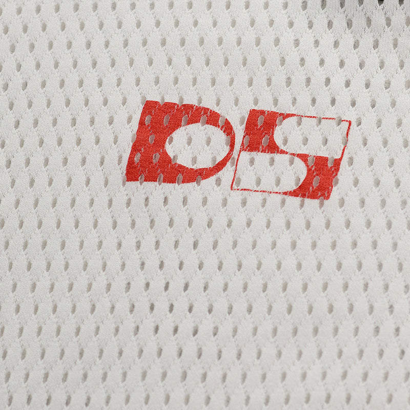 Cropped cotton mesh polo - PRE ORDER