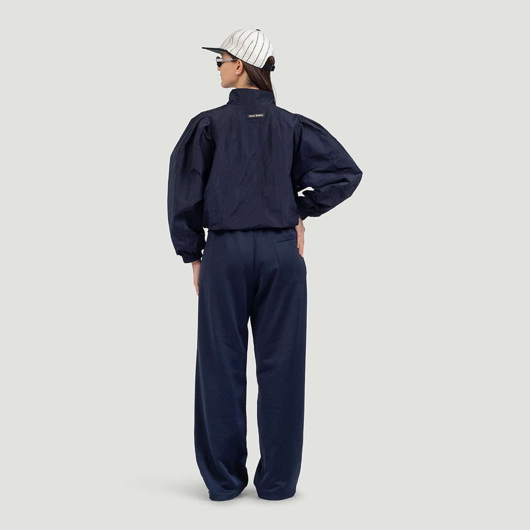Wide-leg trackpants