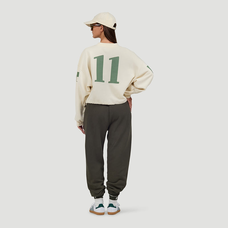 Baseball cropped sweater