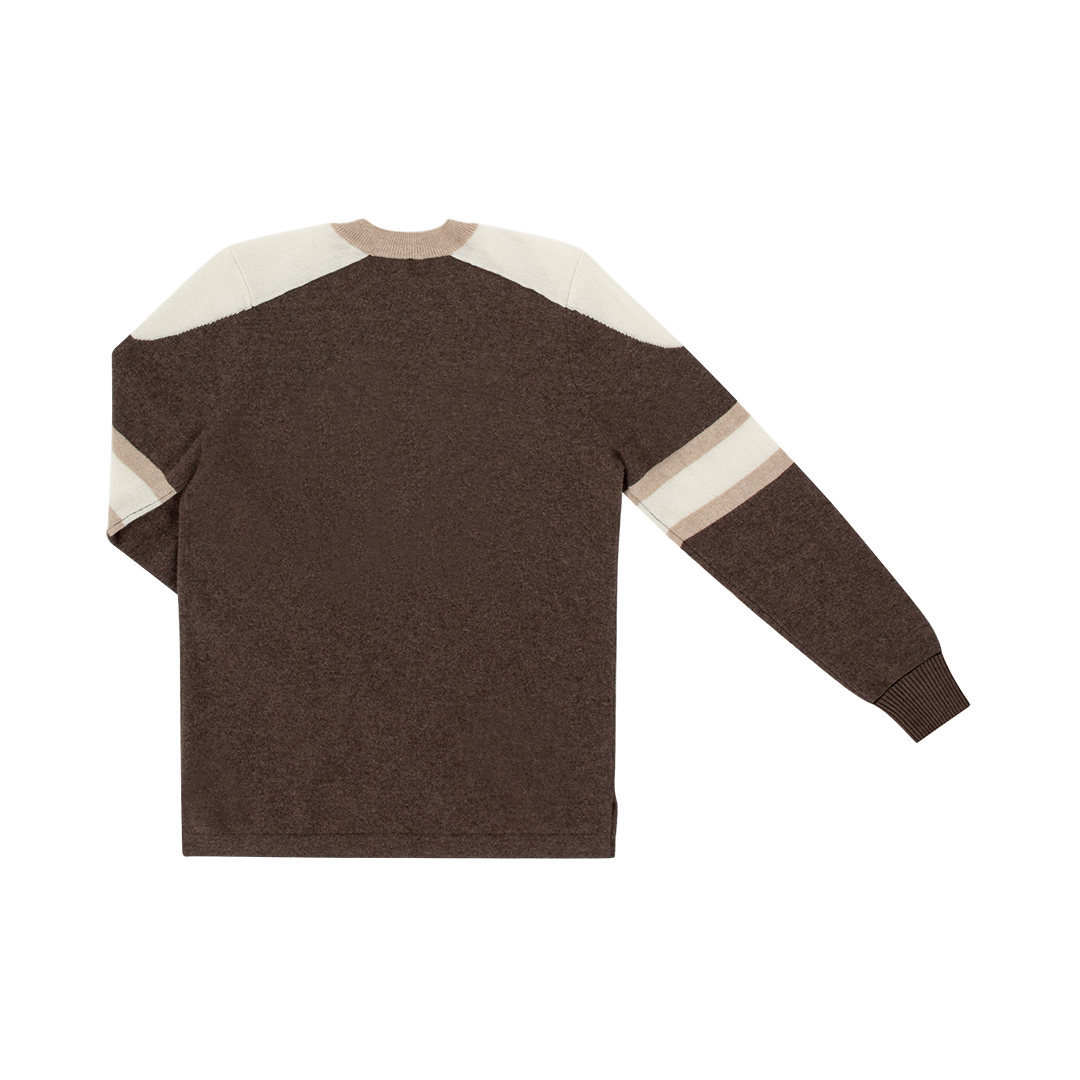 Baseball sweater cashmere