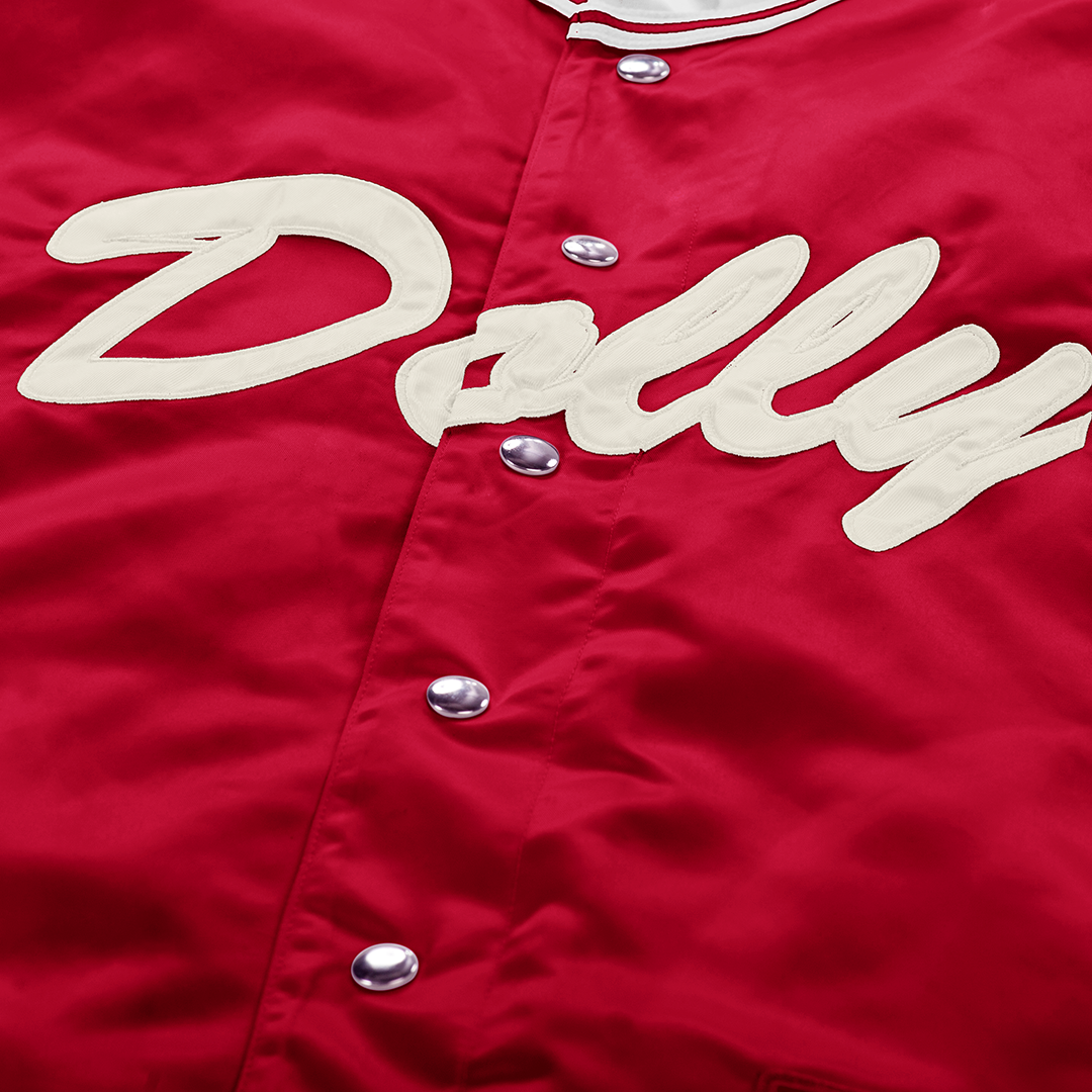 Dolly padded baseball jacket