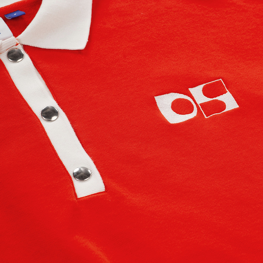 Cropped polo sweater