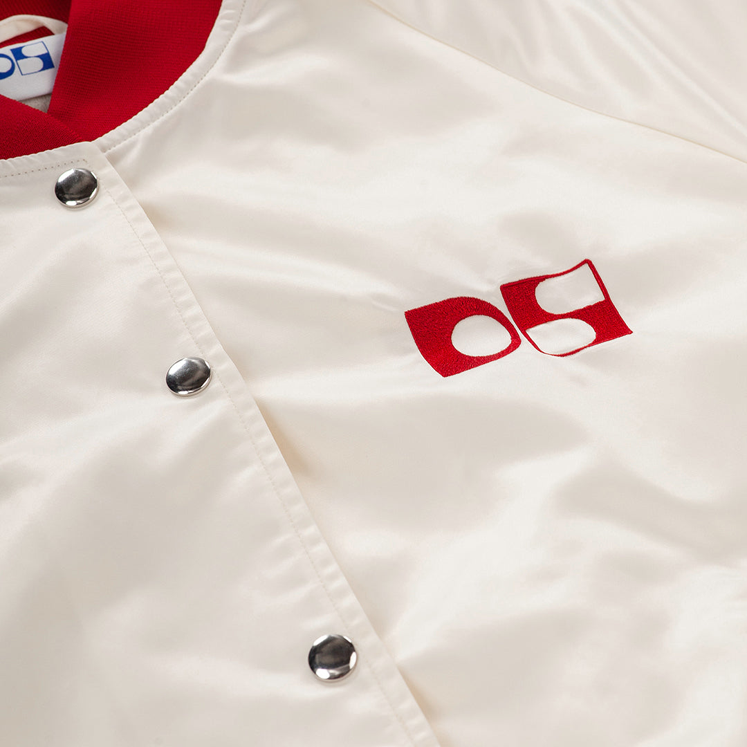 Satin baseball jacket