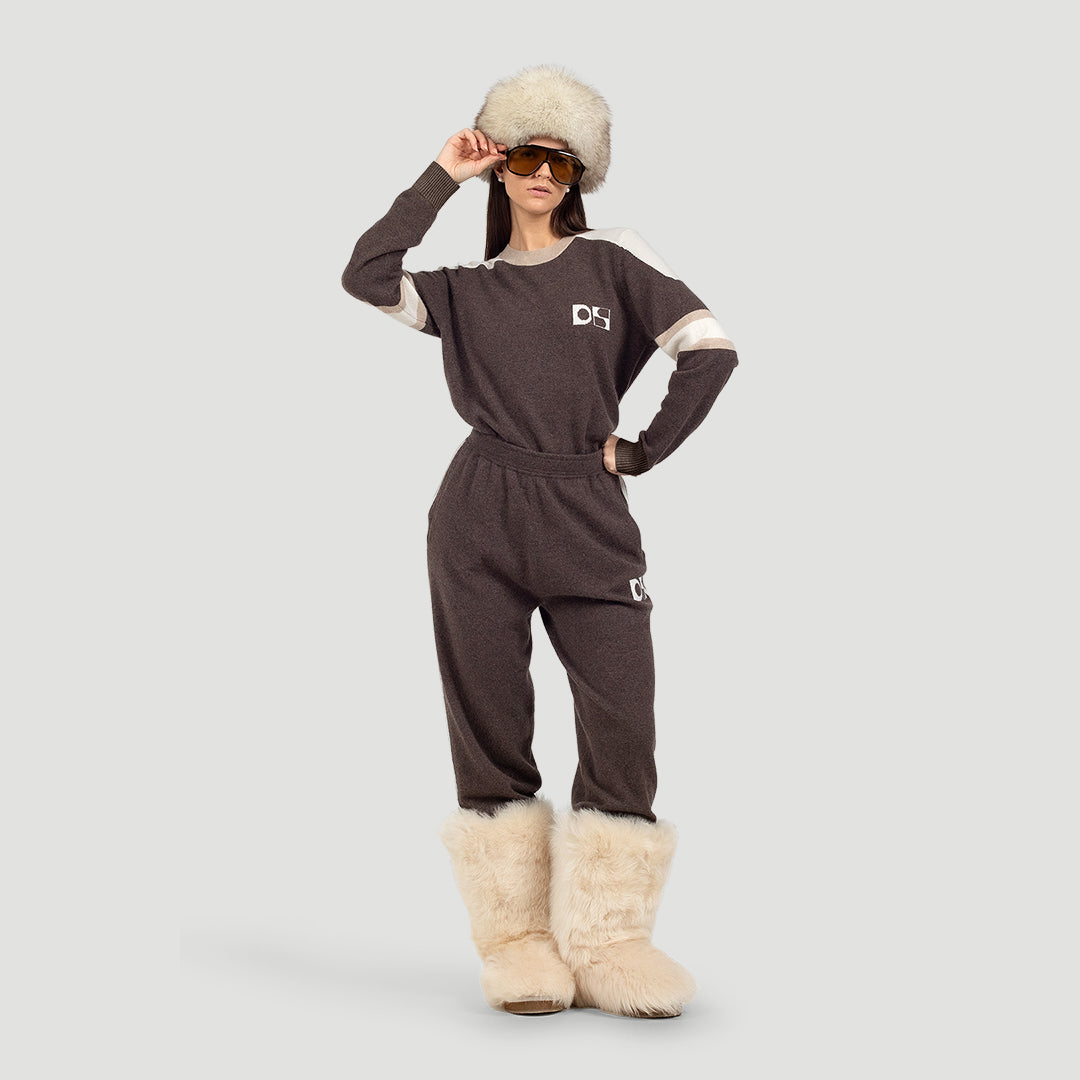 Baseball sweater cashmere