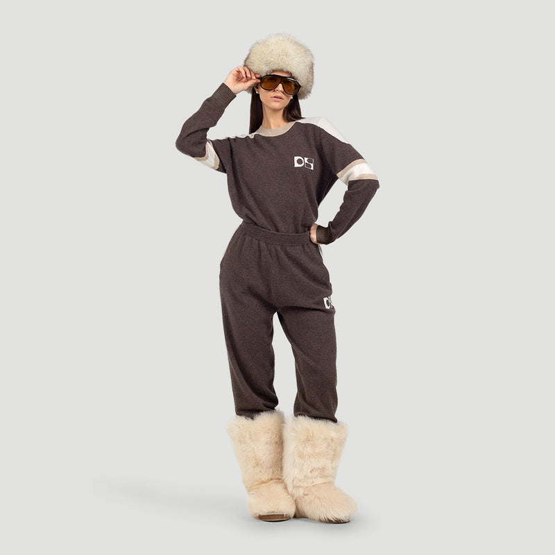 Baseball sweater cashmere