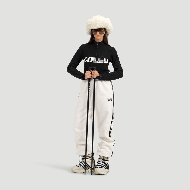 Wide fleece pants