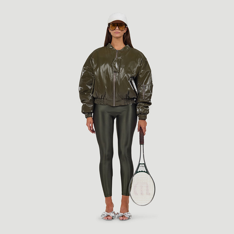 Cropped bomber jacket