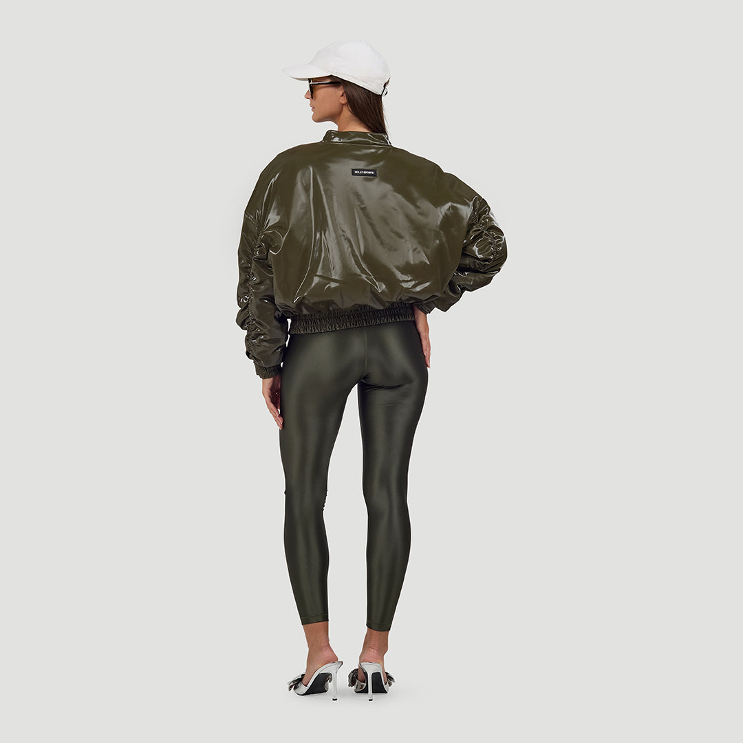 Cropped bomber jacket