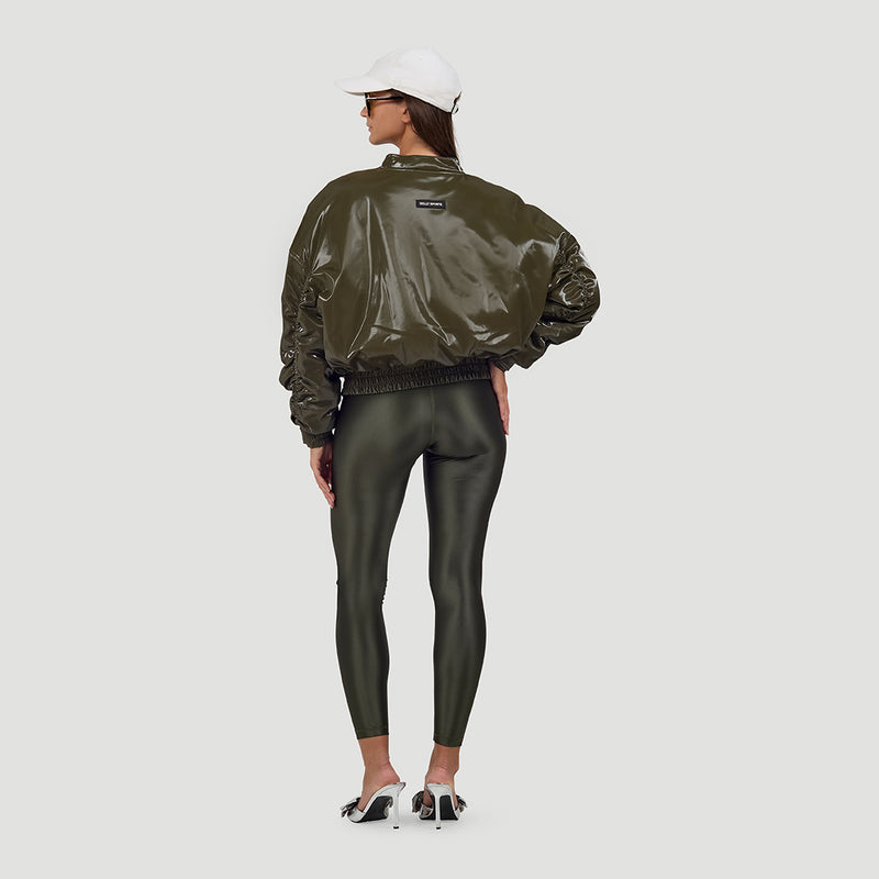 Cropped bomber jacket