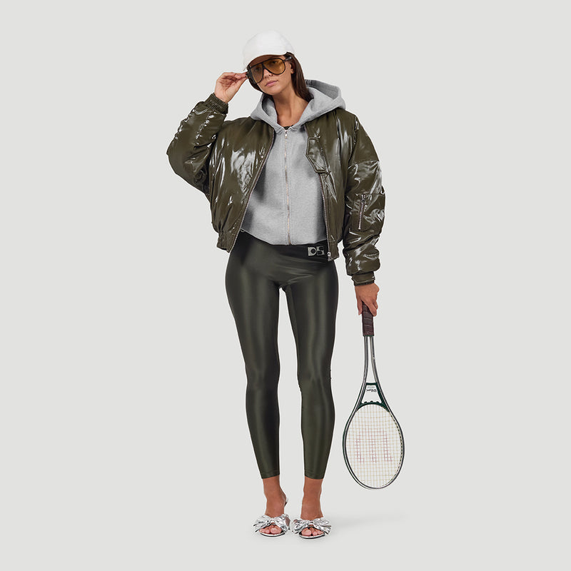 Cropped bomber jacket