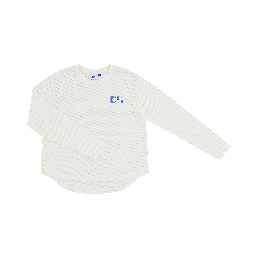 Cotton mesh longsleeve