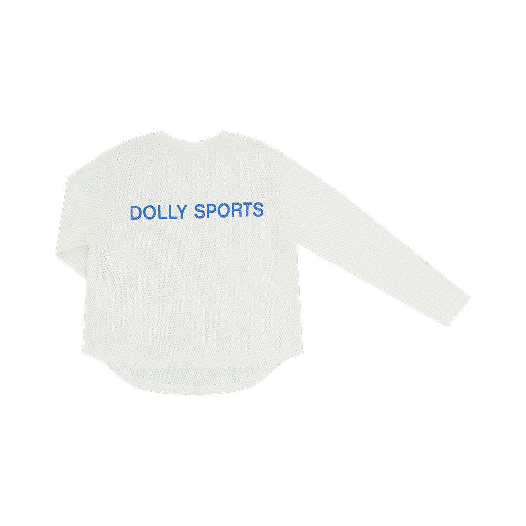 Cotton mesh longsleeve