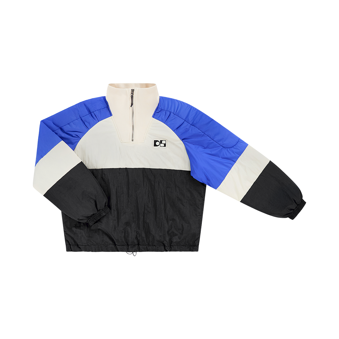 Padded colourblock anorak