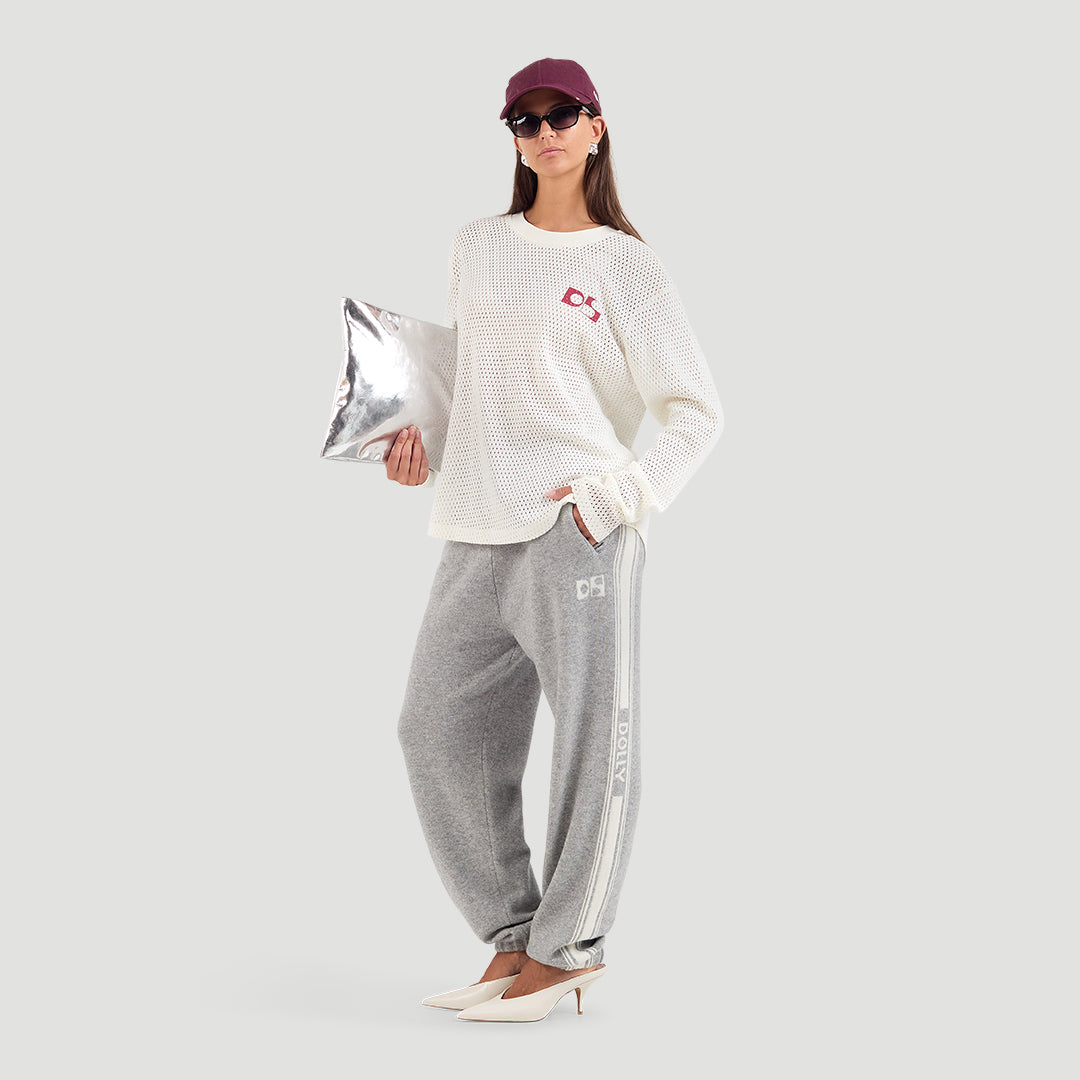 Cotton mesh longsleeve
