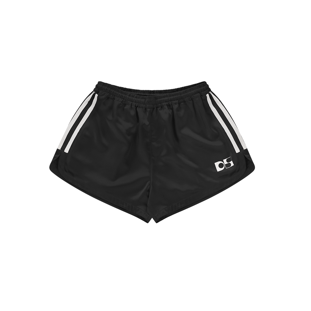 Satin running shorts