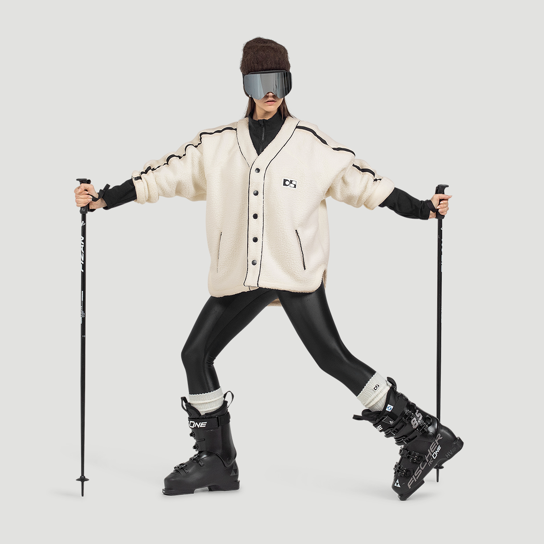 Baseball fleece jacket