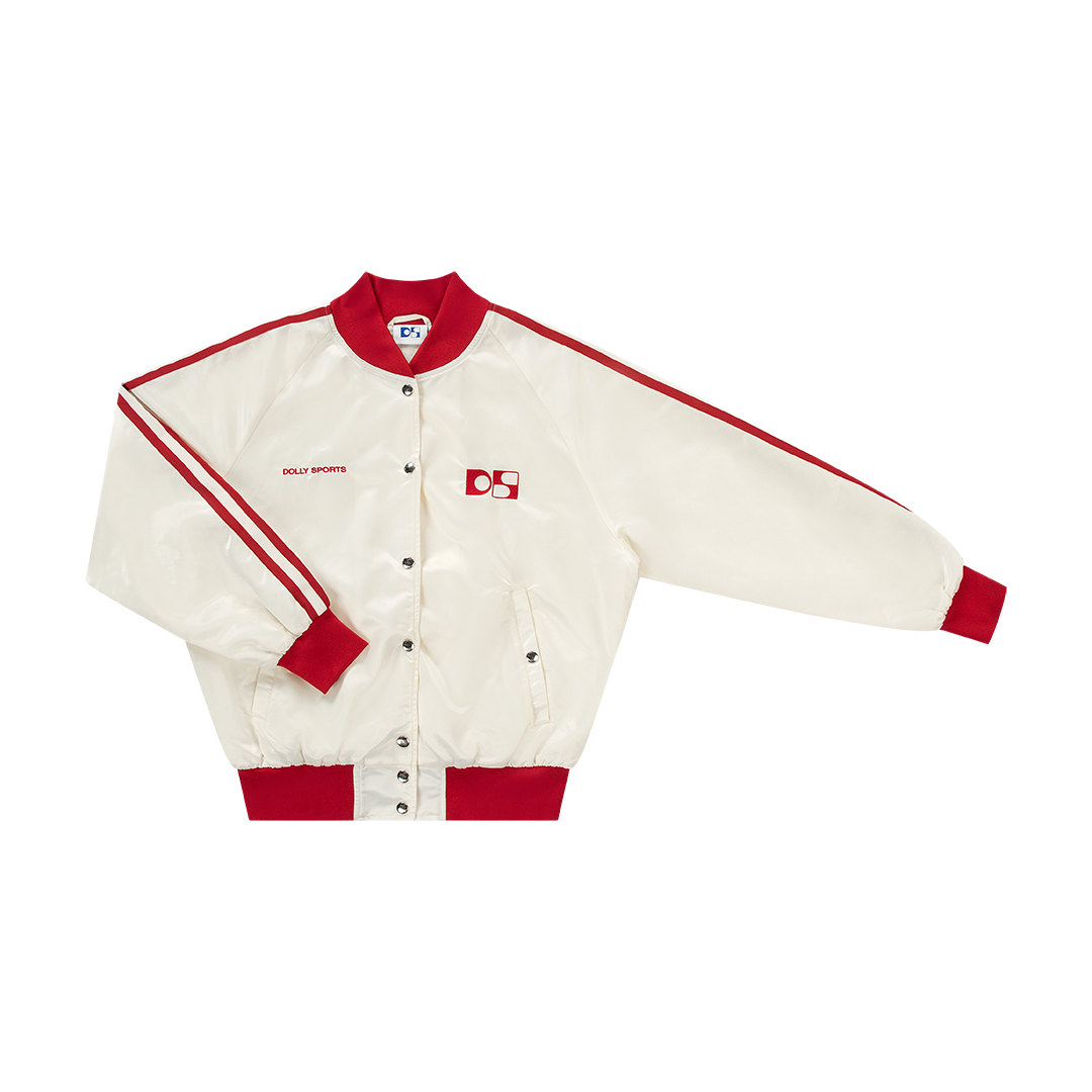 Satin baseball jacket