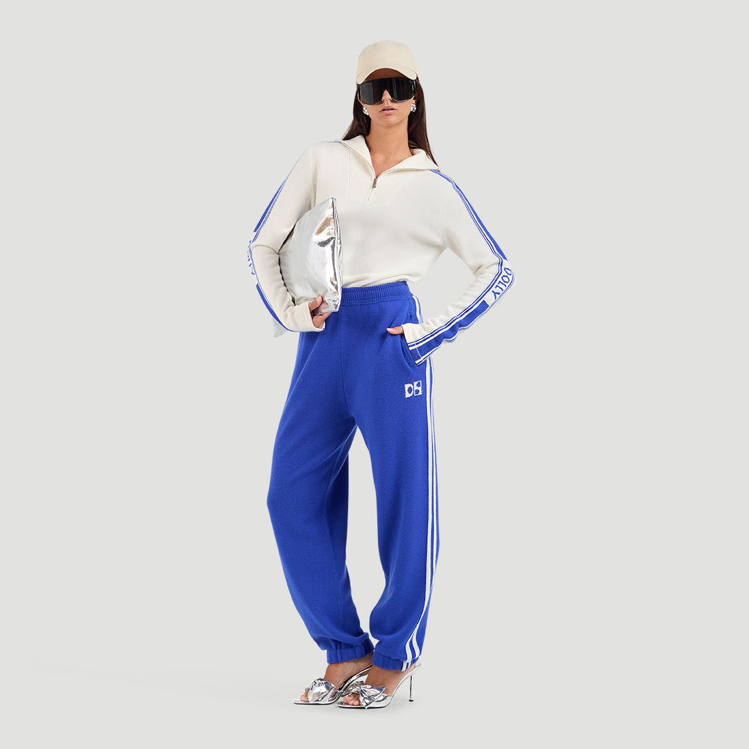 Team Dolly striped trackpants woolblend