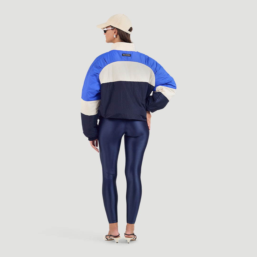 Padded colourblock anorak